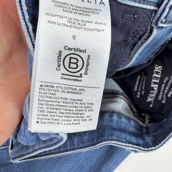 Athleta Jeans Womens 6 Sculptek Medium Wash Denim Fall Comfort - Picture 8 of 9